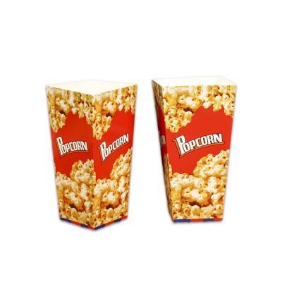 China Wholesale Biodegradable Cardboard Cheap Disposable Pop Corn Boxes Fashion Packaging Custom Printed Paper Popcorn Box for sale