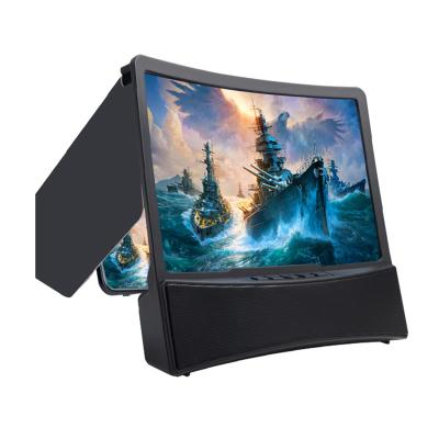 China 6.5 Inch Foldable Phone Screen Magnifier 10 Inch 3D Mobile Phone Screen Amplifier Magnifier Blue Tooth Speakers for sale