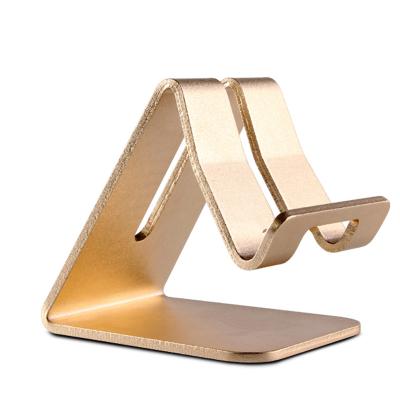 China Aluminum Alloy Manufacturer Custom Wholesale Black Aluminum Phone Holder Portable Desk Stand for sale