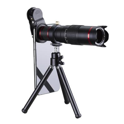 China Portable Wholesale Universal Mobile Phone 22X Telescope Telephoto Camera Lens With HD Tripod Mount Lens for sale