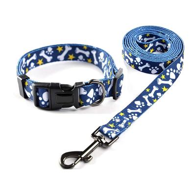 China Lead 2022 New Pet Heat Transfer Dog Collar Pet Leash for sale