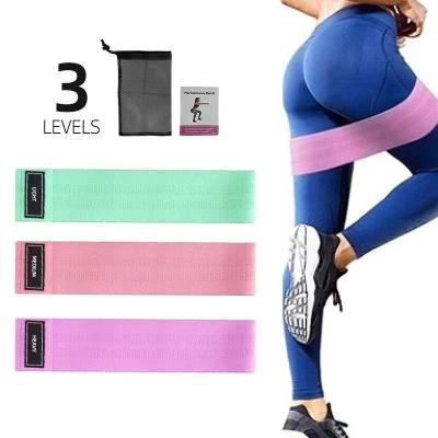 China Wholesale Fitness Yoga Manufacturer Wholesale Stretch Stretching Exercise Buttocks Resistance Band Rubber Belt for sale