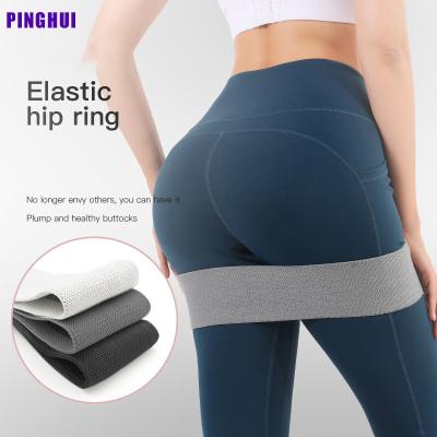 China Bodybuiding manufacturers wholesale 3 color hip ring exercise tension belt fitness belt yoga aids buttocks for sale