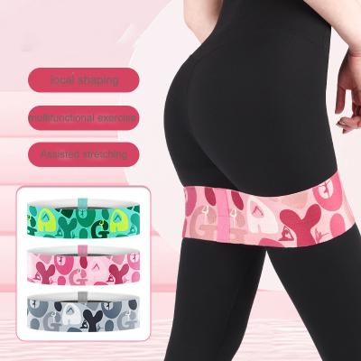 China Factory Wholesale Bodybuiding Large Resistance Printing Hip Yoga Fitness Squat Belt for sale