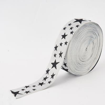 China Custom High Elasticity Elastic Band Star Sewing Belt For Clothing Accessories for sale