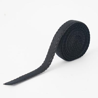 China Black Soft Elastic Waistband Elastic Sewing Knitted Lace Band Tape For Clothing Underwear 1.5cm for sale