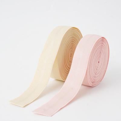 China Width 25mm Elastic Soft Light Pink Woman Underwear Bra Strap Elastic Band for sale