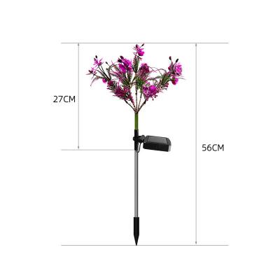 China IP65 Phalaenopsis Flower Lamp Garden Design Solar Waterproof Lawn Path Garden Landscape Path Decorative Lamp for sale