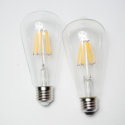 China 4W 6W 8W Residential Light Bulbs E27 Led Edison Filament Restaurant Decorative Edison Bulb Vintage for sale