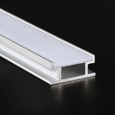 China door & Aluminum Window LED Profile GYR-A01 Super Slim 8mm Extrusion Recessed LED Channel Aluminum LED Profile for sale