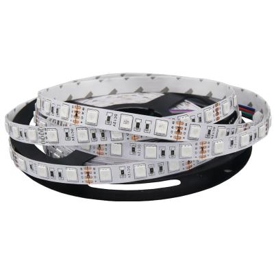 China Hotel Flexible Led Strip Light 12v 5050RGB 60/30 LED Per Meter PCB 10mm IP67 IP65 IP20 for sale