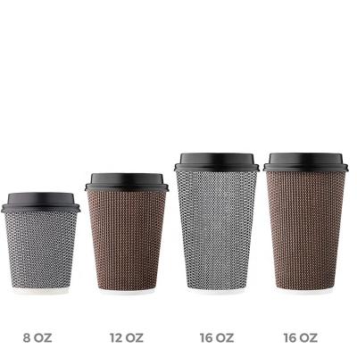 China Recyclable Reusable Double Walled Coffee Tea Hot Chocolate Drinks Cups With Lids for sale