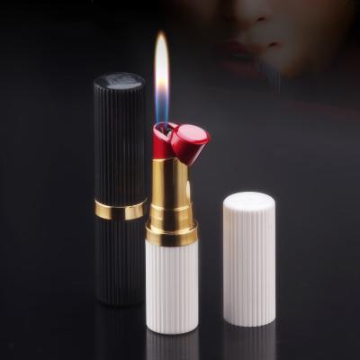 China Portable Cigarette Lipstick Open Flame Lighter Custom Lighter Oil Lighter For Smoking for sale