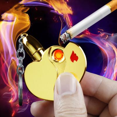 China Cigarette Oil Lighter Electricity USB Charging Lighter Dual Use Laser Custom Design Heart Lighter for sale