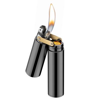 China Rechargeable Newly Launched Gasoline-Electric Dual Function Lighters Air Blow Ignition Lighter Others Lighter for sale