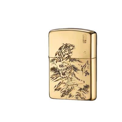 China Hot Selling Creative Custom Oil Personality Kerosene Lighter Metal Windproof Lighter for sale