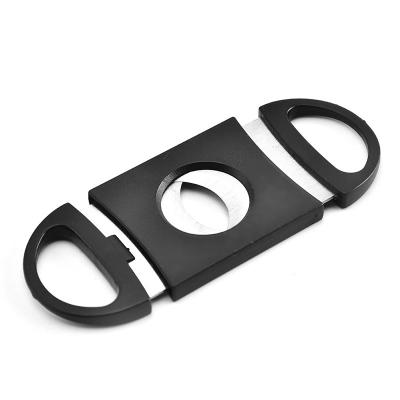 China Portable Wholesale Plastic Cigar Accessories Comfortable Stainless Steel Cigar Cutter Cigar Cutter For Smoking for sale