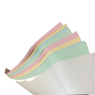 China Commercial Office Paper White Printed Continuous 3ply Computer Paper Carbonless for sale