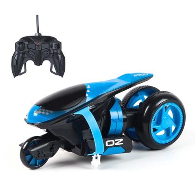 China New Flytec 840 RC Hobby Cars Kids Drifting and Rolling Remote Control Motorcycle Stunts with Cool Lights for Kids Toys for sale