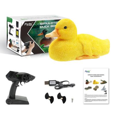 China Flytec V203 2 in 1 Decoy Controllable Cute Duck For Garden Decoration Swimming Pool Toys RC Boat 34.5*14.5*18cm for sale