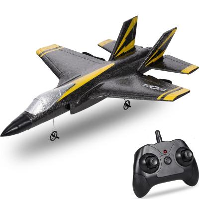 China Wholesale RC Hobby Airplane 2.4G Remote Control Glider PPE Foam F35 Fixed Fighter Wing Airplane Drop-Resistant RC Toys For Kids for sale