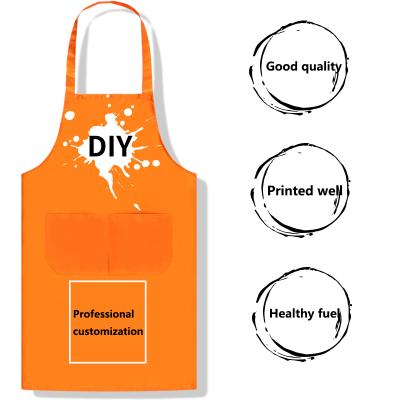 China Cleaning Cooking/Cleanning/Custom Housework Apron With Printed Logo Aprons Custom Kitchen Contrast Color With Competitive Price for sale