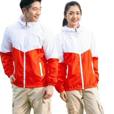 China Hotsale waterproof 2021 wholesale empty two tone fashion anorak jackets with custom logo unisex sports anoraks with zippers for sale