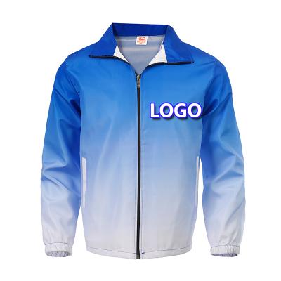 China Custom made breathable gradient anorak jacket with print logo for men&women outdoor anorak men's hoodie jacket wholesale for sale