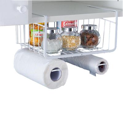 China Sustainable Home Shelf Spice Jar Rack Set Drill Free Hanging Under Cabinet for sale