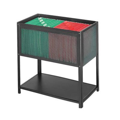 China Foldable Metal Steel Mesh Tub File Storage Cart for Home Office for sale