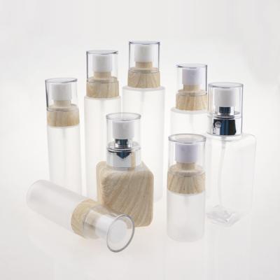 China 30ml 50ml 60ml 100ml 120ml 150ml cosmetic empty bamboo cosmetic bottle for packaging for sale