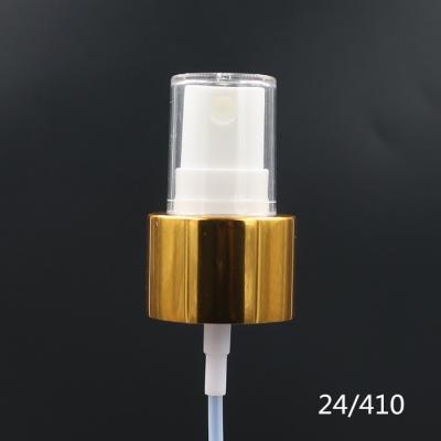 China Non Reverse 18-410 20-410 24-410 28/410 Gold Silver White Aluminum Screw Fine Mist Spray Pumps for sale