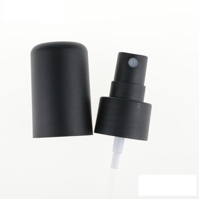 China Non Spill Full Cap 24/410 Fine Mist Perfume Spray Nozzle Pump Matte Black for sale