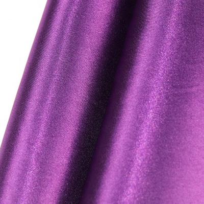 China Waterproof Recycle Satin Fabric Polyester Satin 50D*75D Eco - Friendly Glossy Fabric For Garment for sale