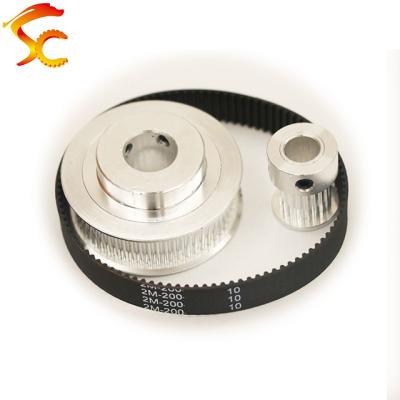 China 3D Printers 200-GT2-10mm, 3:1/1:3 3D Printer Accessories Belt Width 10mm Hole Belt Pulley GT2 60 Teeth 20 Teeth Reduction 10&8mm Hole for sale