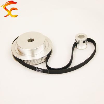 China 3D Printers 400-GT2-6mm, Width 6mm, Belt Pulley GT2 80 Teeth 20 Tooth Reduction 3D Printer Accessories Belt Hole 8&5mm for sale