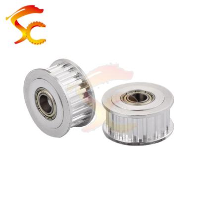 China 3D Printer 14-0020#CNC Parts XL Aluminum Alloy 20 Teeth Bore 9mm Belt Width 12mm Perlin Passive Idler Pulley (17mm*5mm Bearing Position) for sale