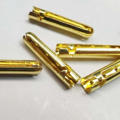 China Gold Color Rope Nickel Free Ends Clip Stopper For Belt Tip Lace Ribbon Hoodie Rope for sale