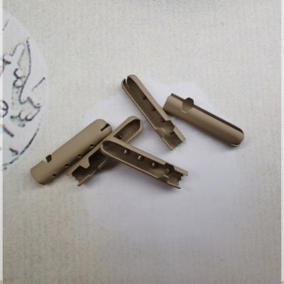 China Good Quality Metal Nickel Free Popular Rope Lock Metal String End Stopper Metal Drawing Clip For Twine for sale