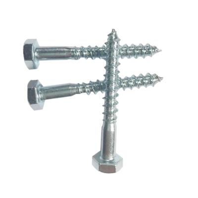 China HEX Customized DIN571slotted Galvanized Hex Screw for sale