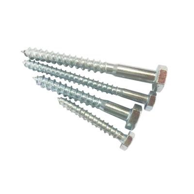 China HEX Hex Head Screws Zinc Galvanized White Full Thread Hex Head Screws, Hex Head Hexaonal Head Factory Chipboard China M6 - M24 DIN Wood for sale