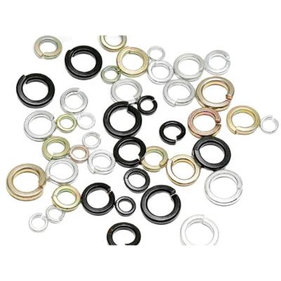 China High Quality YELLOW/BLACK Spring Lock Washers Galvanized M6~M52 for sale