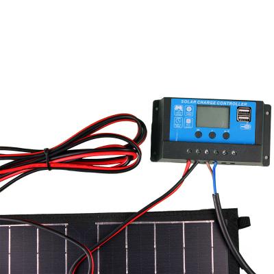 China 12v/24v 10a solar controller, 2 usb charging charger controller solar pwm charge controller for sale