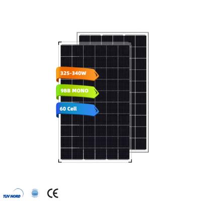 China 9BB 330w monocrystalline solar panel, 60 cell mono solar panels P6-Lo-9/P6-Nab-9 for sale