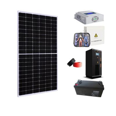 China 5kw Home Off Grid Home Solar Systems Solar Panel With Battery Pack for sale