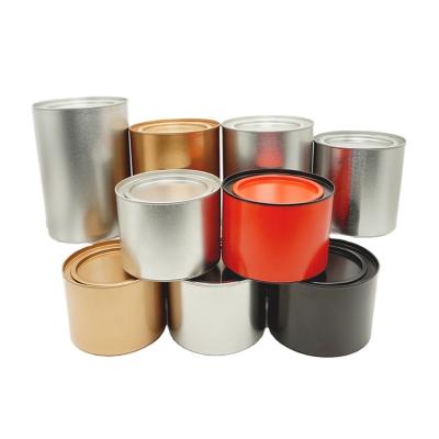 China Food Factory Direct Round Tinplate Tin Box With Bottom Round Sealing Container Tin Gift Box Packaging Metal Pure Paper Buckle Tea for sale