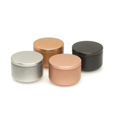 China Pure Color Tin Box Mini Food Tin Cans Factory Direct Round Tin Box Tea Tin Box for sale