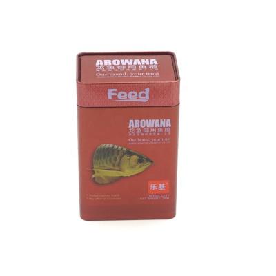 China Food Factory Customized Tea Tin Boxes Tin Cans Metal Packing Fish Feed Tins Square Tin Mental Tins for sale