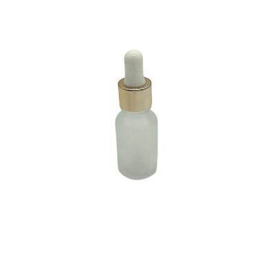 China Various Personal Care 15ml Dropper Bottle Essential Oil Frosted Glass Bottle for sale