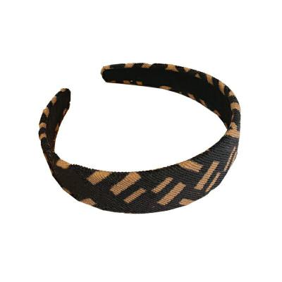 China Fashionable Designer Sexy FF Headbands Sponge Headband With English Letter Fashion Women Brand Headbands 2021 for sale